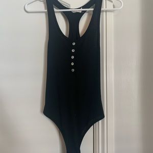 Black tank top body suit